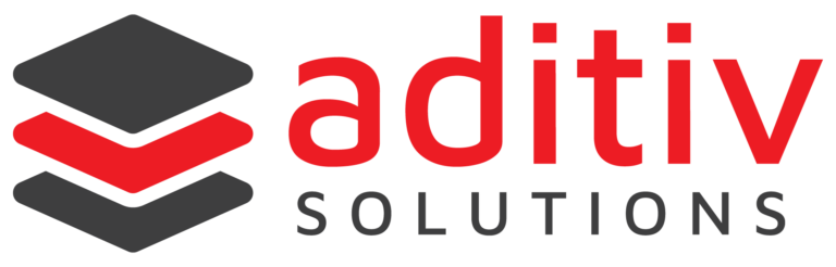 Aditiv Solutions Company Logo red grey